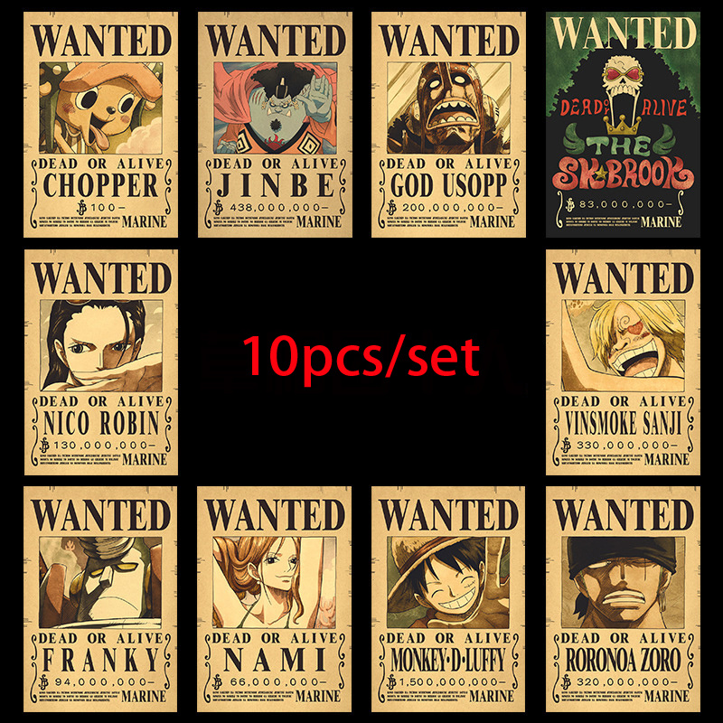 Vintage Things Collection - 10 Stück Anime One Piece Luffy