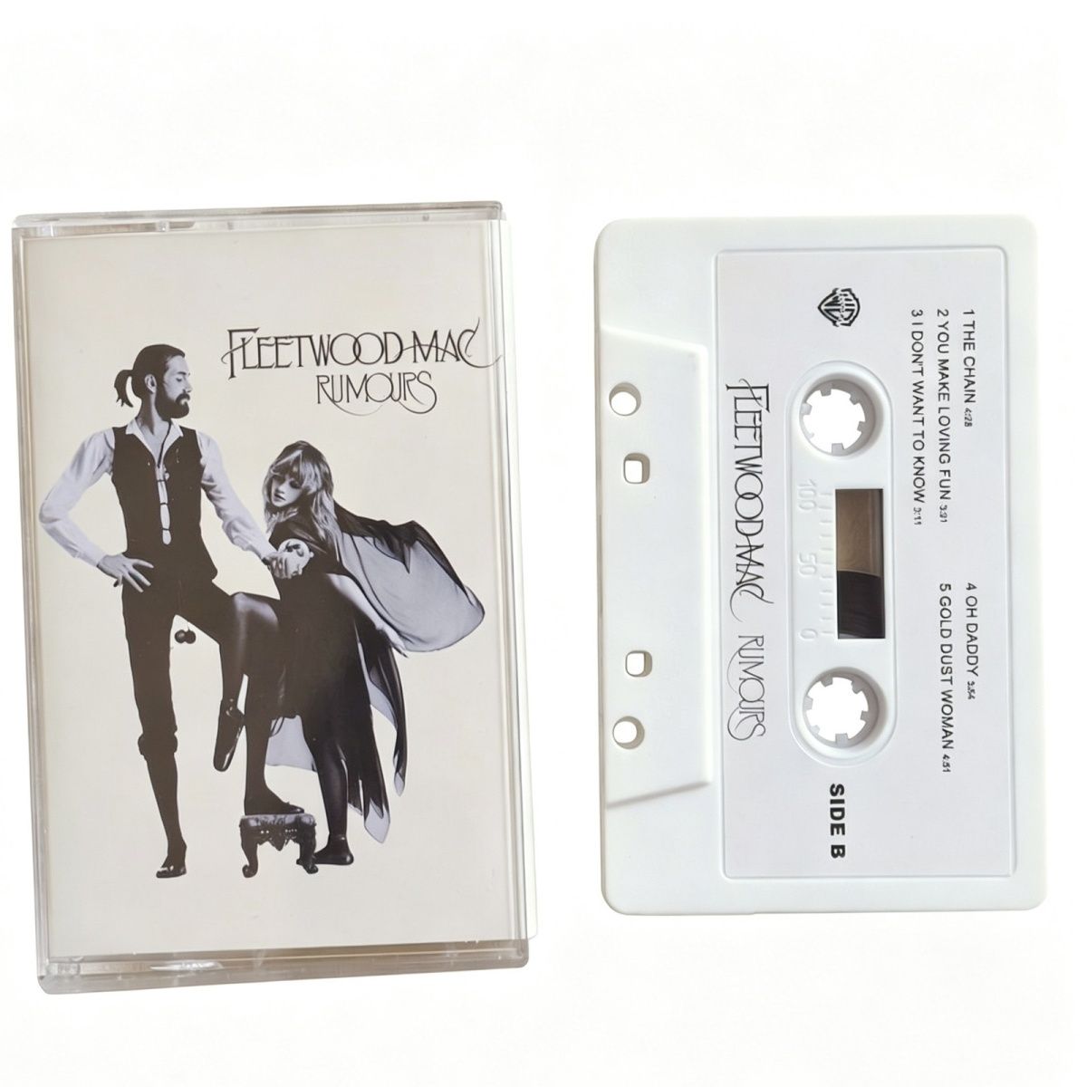 Vintage Collectible & Vintage Dolls - Weiße Kassette: Klassische Soft-Rock-Musiksammlung, Retro-Audioband im