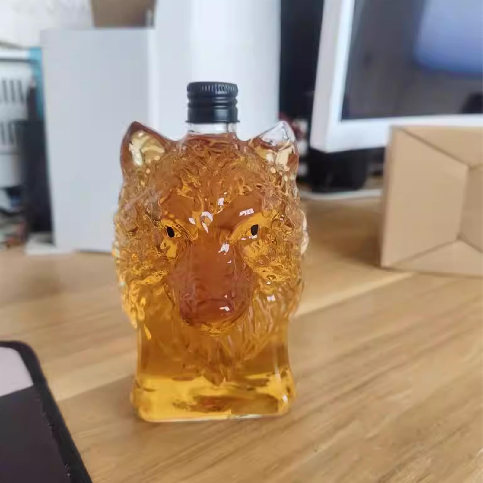 Whiskey-Flasche in Wolf-Form,  – Vintage Collectible Bottles Bewertung und Preis
