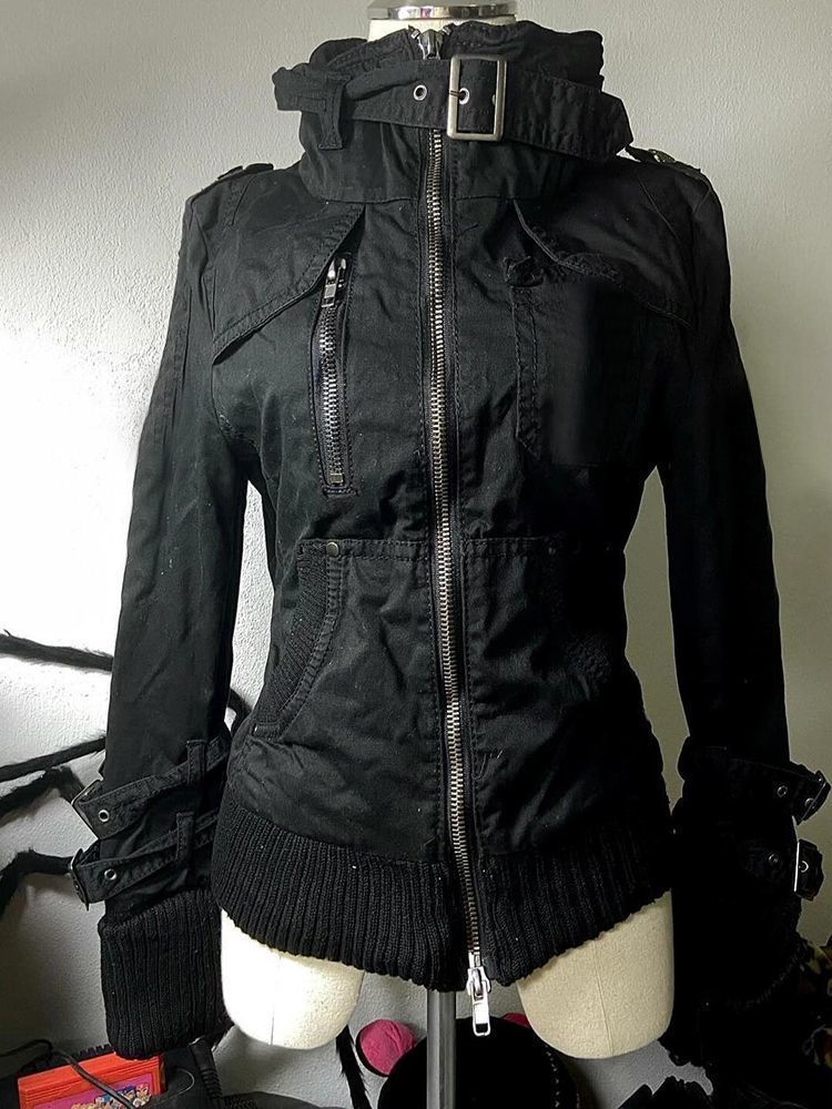 Y2k Grunge Punk Damen Schwarze – Vintage Zip Hoodie Bewertung und Preis